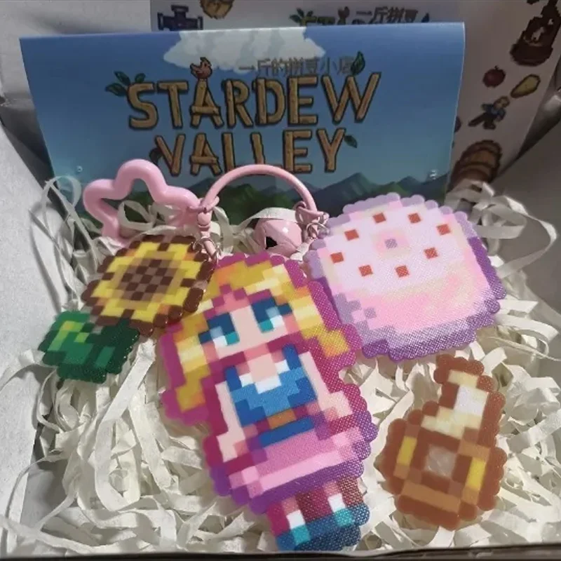 In Stock Stardew Valley Game Merchandise Customized Keychains Sebastian Haley Abigail Shane Sam Cute Anime Pixel Style Pendant